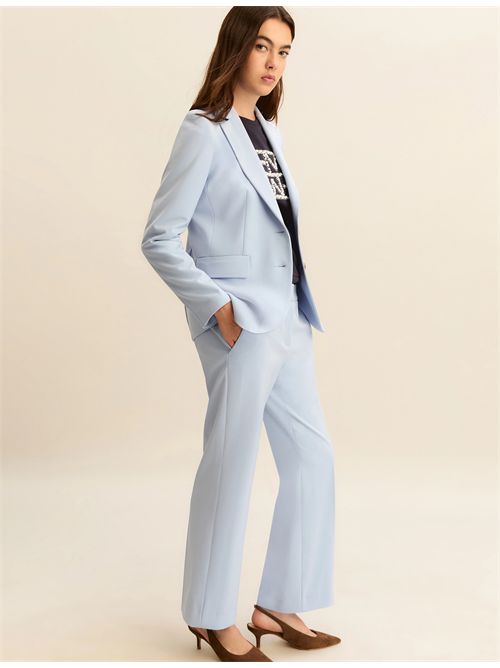 Pantalone in twill stretch - AZZURRO EMME MARELLA | EMMFARNE530/004